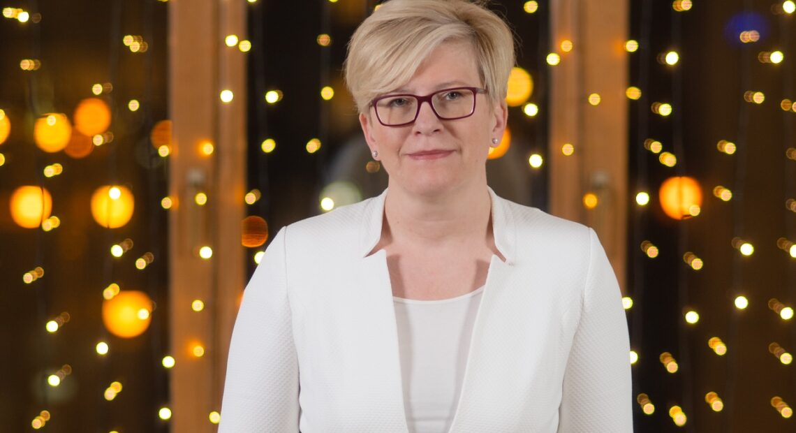 Рождественское поздравление премьер-министра Литвы Ингриды Шимоните