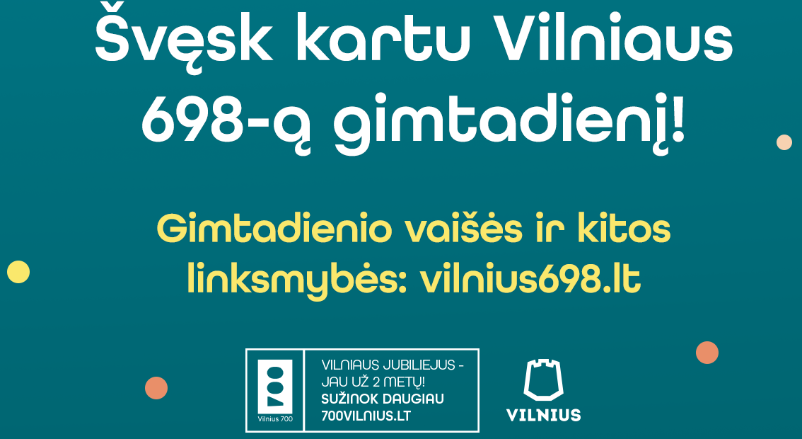 Вильнюсу исполняется 698 лет