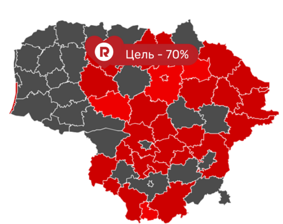 Почти половина самоуправлений Литвы находится в «чёрной» зоне