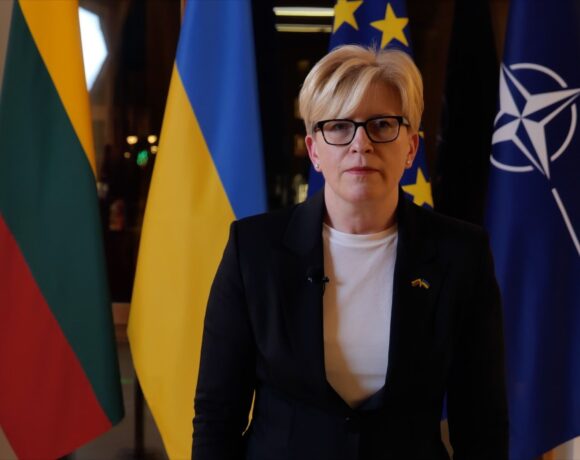 Поздравление премьер-министра Литвы Ингриды Шимоните c Днем восстановления независимости