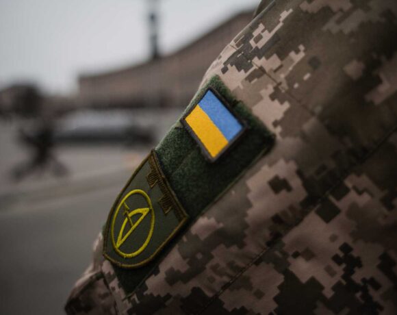 На полигоне в Йонавском районе завершаются учения курса командиров пехотных дивизий для украинских солдат