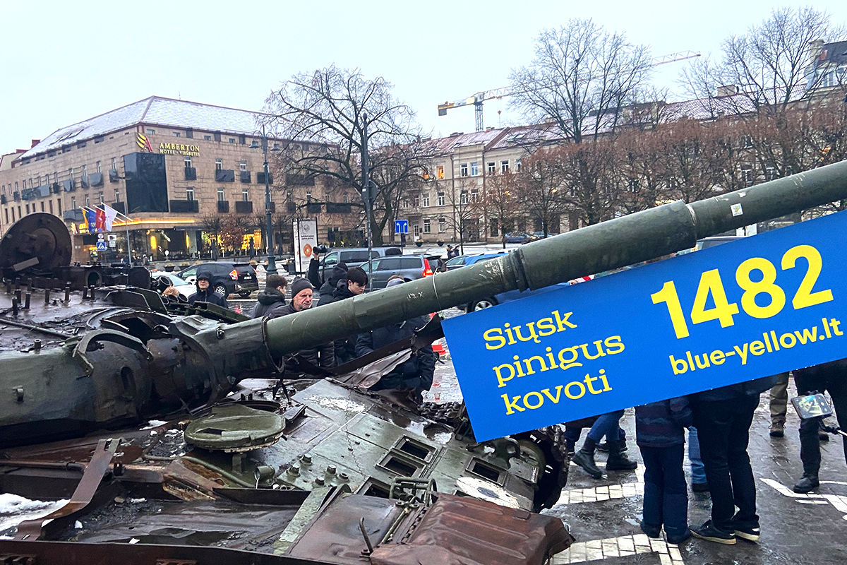 В Вильнюсе прошел митинг-шествие в поддержку Украины