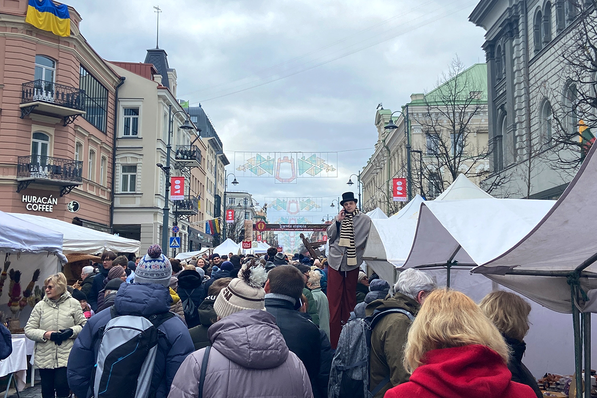В центре Вильнюса проходит ярмарка Казюкаса