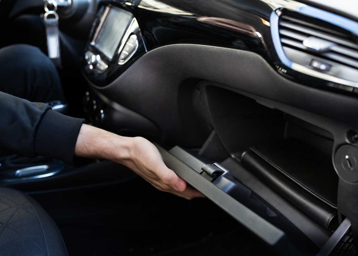 How to open glove compartment tesla