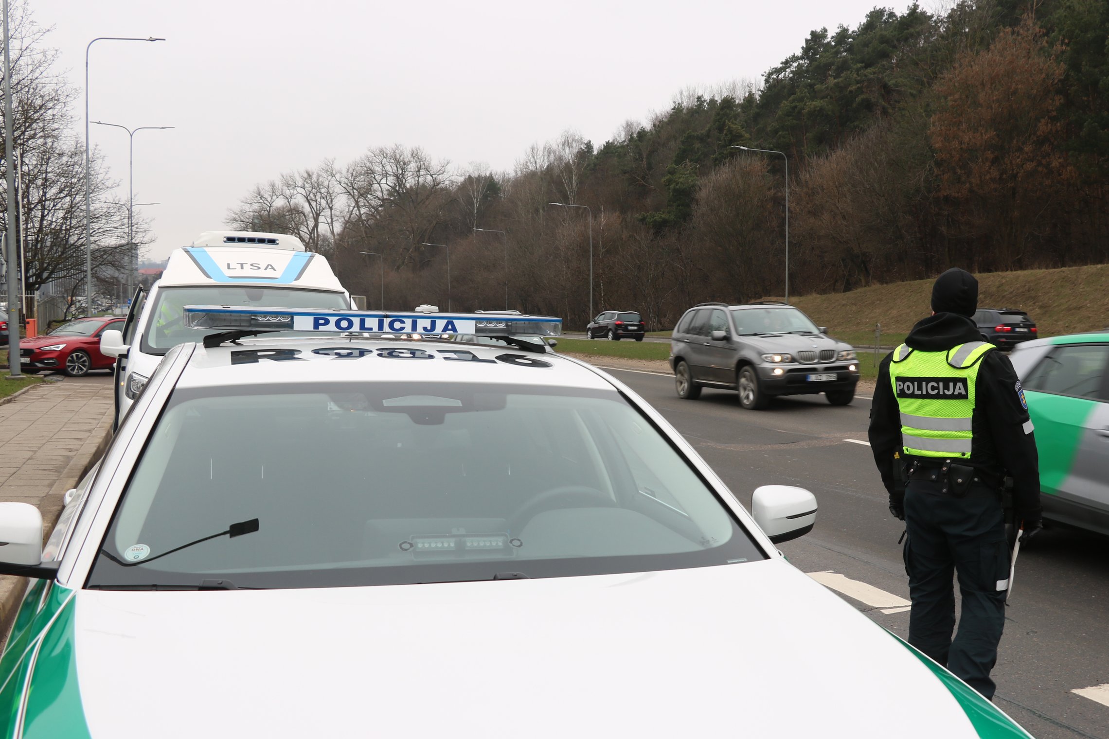 О рейдах и дорожных проверках, которые полиция Литвы будет проводить в марте