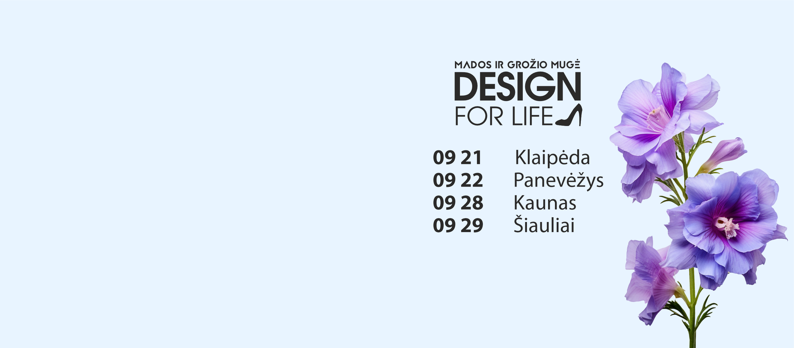 28 сентября в арене Žalgiris пройдет ярмарка моды и красоты Design for Life, где литовские дизайнеры, ювелиры и производители представят свою продукцию