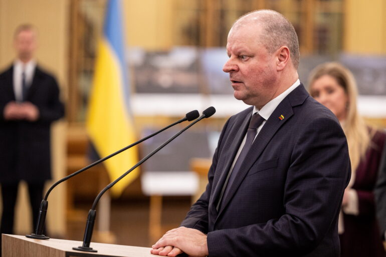 На фото: Саулюс Сквернялис. Nuotr. - Paulius Peleckis/BNS