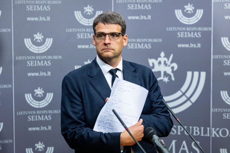 На фото: Ремигиюс Жемайтайтис. Nuotr. - Paulius Peleckis/BNS