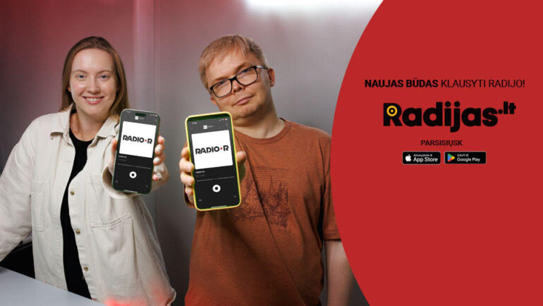 RADIO•R теперь можно слушать и в мобильном приложении Radijas.lt!