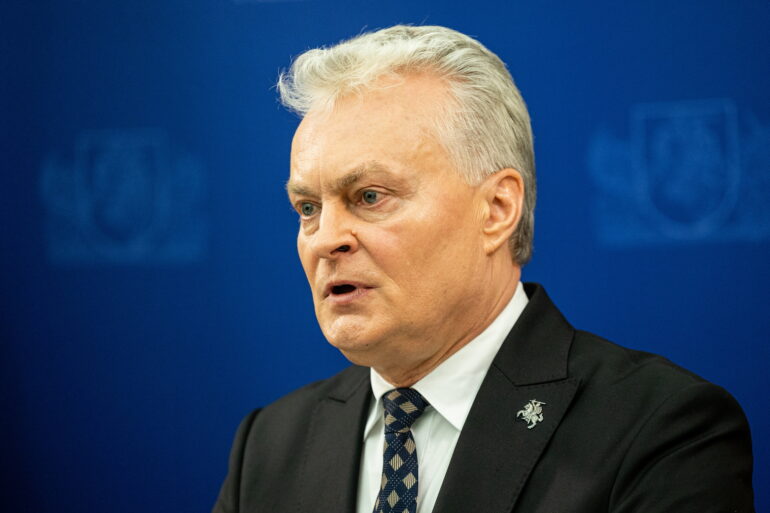 На фото: Гитанас Науседа. Nuotr. - Paulius Peleckis/BNS