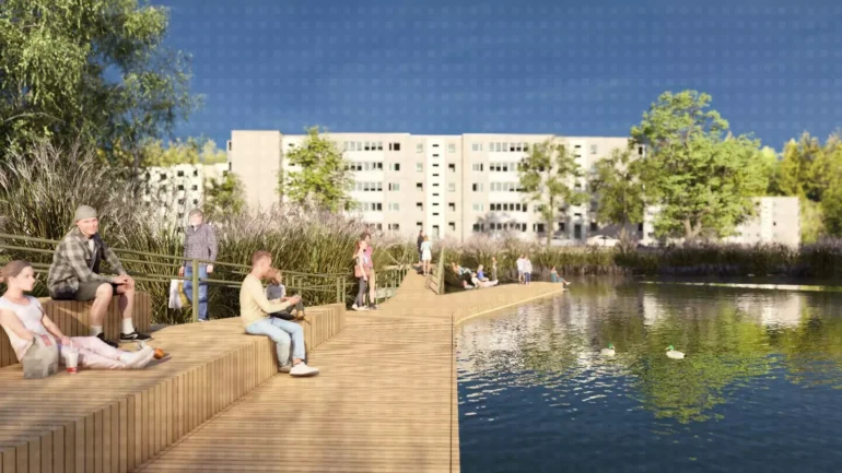 Salininkų parko vizualizacija. Nuotr. - Vilniaus vystymo kompanija