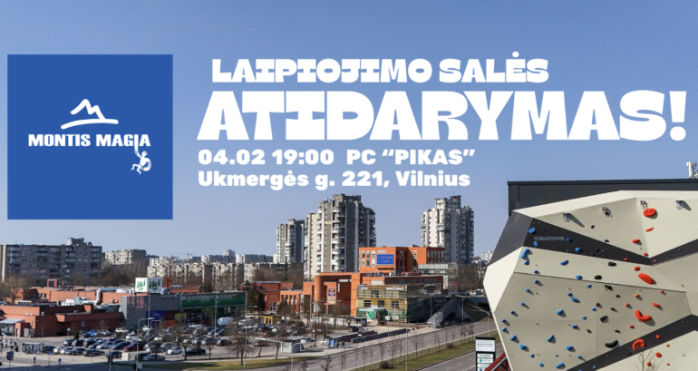 В Вильнюсе откроется крупнейший скалодром в странах Балтии