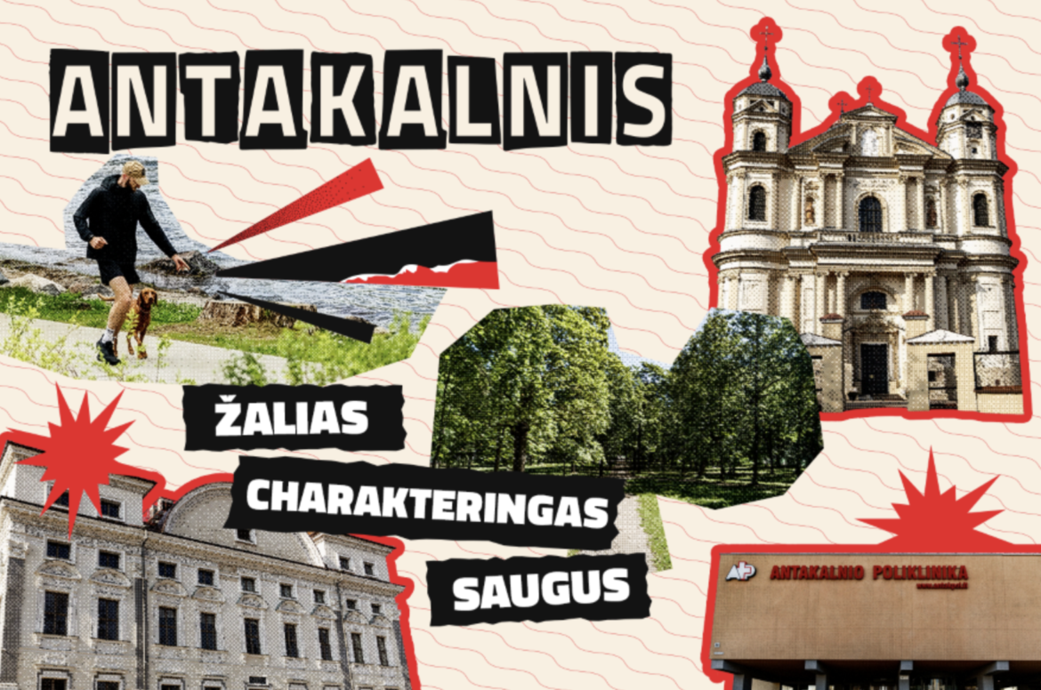 Антакальнис - один из самых зелёных и комфортных районов Вильнюса