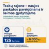 В Тракайском районе вводят денежные выплаты для полицейских и семейных врачей