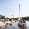 В Йонаве открыли новую пристань на реке Нерис