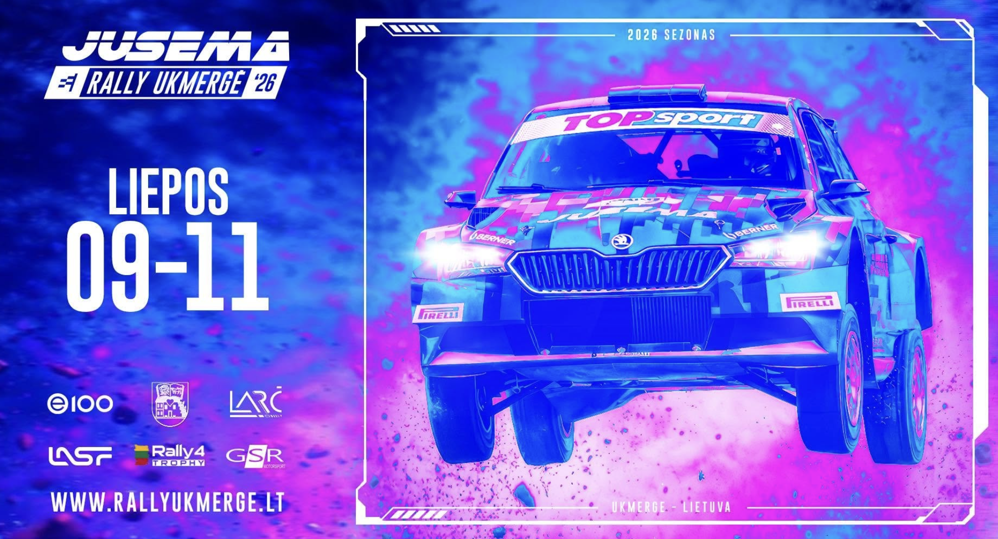 Афиша. Ралли Jusema Rally Ukmergė, современный цирк, 540-летие Швенчёниса и Мядининкай, День города в Игналине, соревнования, фестивали и концерты
