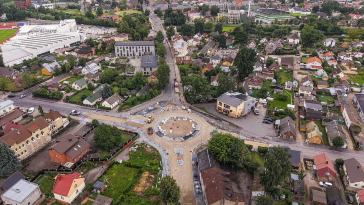 В Паневежисе одновременно реконструируют три крупные транспортные развязки