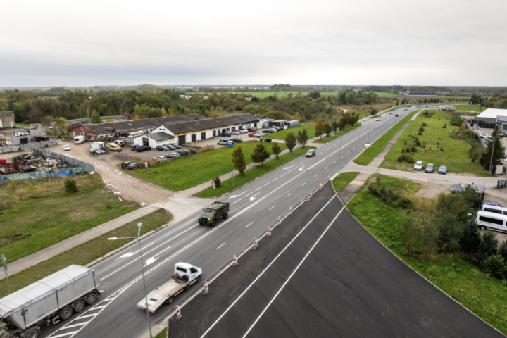 В Клайпеде завершается ремонт шоссе Šilutės